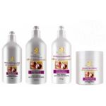 2 Kits de Hidratação Profissional Alho Desodorizado Reparação Capilar Total Hábito Cosméticos