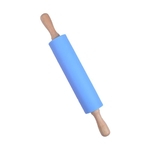 30cm Cabo De Madeira Silicone Rolling Pin Non-Stick Kitchen Baking Cooking Tool