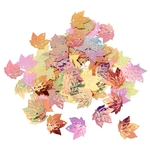 30g Metalic Sprinkles Colorido Maple Leaf Mesa Confetes Festa De Casamento Decoração
