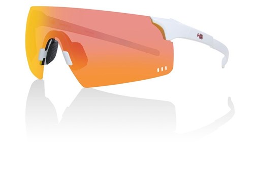 0Hb Quad R - Óculos de Sol White/ Red Espelhado
