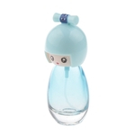 20ml frasco de perfume de vidro vazio boneca japonesa design atomizador azul