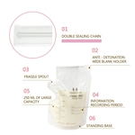 30Pcs 250ML Baby Food Disposable Breast Milk Storage Bags