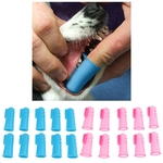 20Pcs Cão Dedo Escova De Dentes Higiene Dental Escovas De Dedo Para Cão Gato