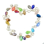 20Pcs Handmade Crystal Glass Teardrop Dangle Charme Pendant For DIY Jewelry