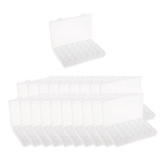 20x 28Grid Clear Beads Box Pequenos Itens Container Para Makeup Sample Organizer