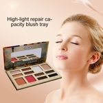 12-Color Eyeshadow Funda??o Blush Sombra Stain Natural High Light Palette