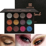 12 cores Glitter metálicas Sombra Waterproof Ferramenta Maquiagem de longa duração Shimmer Sombra