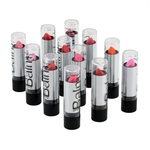 12 cores Nude Laranja Rosa Roxo Vermelho Elegante Glossy Lipstick Maquiagem Lip Rouge