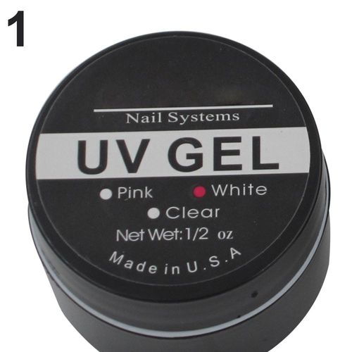 1 Garrafa Transparente Uv Nail Gel Manicure Ferramenta Uv Builder Extensão Gel Nail Art