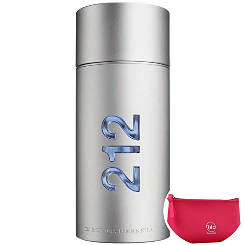 212 Men Carolina Herrera Eau de Toilette - Perfume Masculino 200ml+Beleza na Web Pink - Nécessaire