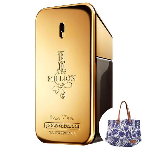 1 Million Paco Rabanne Eau de Toilette - Perfume Masculino 50ml+Bolsa Estampada Beleza na Web
