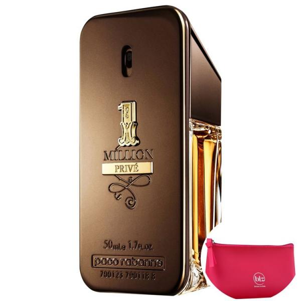 1 Million Privé Paco Rabanne Eau de Parfum - Perfume Masculino 50ml + Beleza na Web Pink Nécessaire