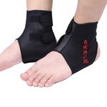 1 par ajustável auto-aquecimento Brace Suporte tornozelo com compressão cintas para alívio da dor