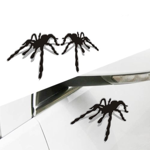 1 par Aranha 3D efeito estereoscópico Sombra carro decoração adesivo