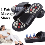 1 Par reflexologia Sandálias pé Massageador chinelos acupressure Casa massagem Sapatos