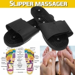 1 par de acupuntura pé massagem chinelos saúde sapatos shiatsu sandálias massageador