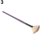 1 Pc Pro Forma De Leque Maquiagem Escova Cosmética Misturando Highlighter Face Powder Tool