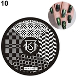 13 projetos nail art padrão selo modelo de imagem stamping placas diy manicure