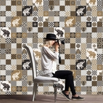 1 RollSelf Adhesive Tile Art Decalque etiqueta DIY Cozinha Casa de Banho Decor Vinyl