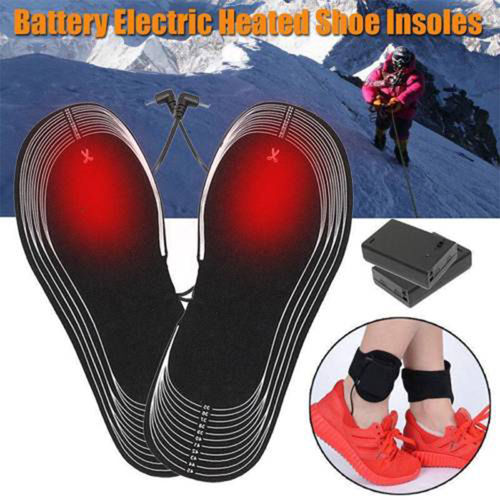 1 sapatos Par 4.5V Bateria Pé elétrico aquecido Pés Bota Palmilhas Heater Sock neve mais quentes