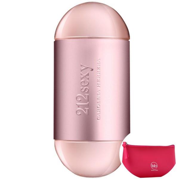 212 Sexy Carolina Herrera Eau de Parfum - Perfume Feminino 30ml+Beleza na Web Pink - Nécessaire