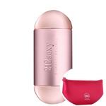 212 Sexy Carolina Herrera Eau de Parfum - Perfume Feminino 60ml + Beleza na Web Pink - Nécessaire