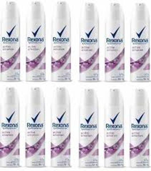 12 UNIDADES Desodorante Aerosol Antitranspirante Unissex - Rexona Motion Sense Active Emotion