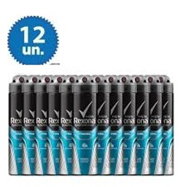 12 UNIDADES Desodorante Aerossol Antitranspirante Masculino - Rexona Xtracool 150ml