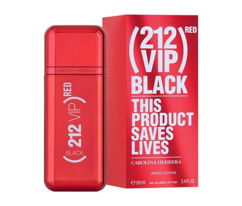 212 Vip Black Red Edição Limitada Carolina Herrera Eau de Parfum Masculino 100 Ml
