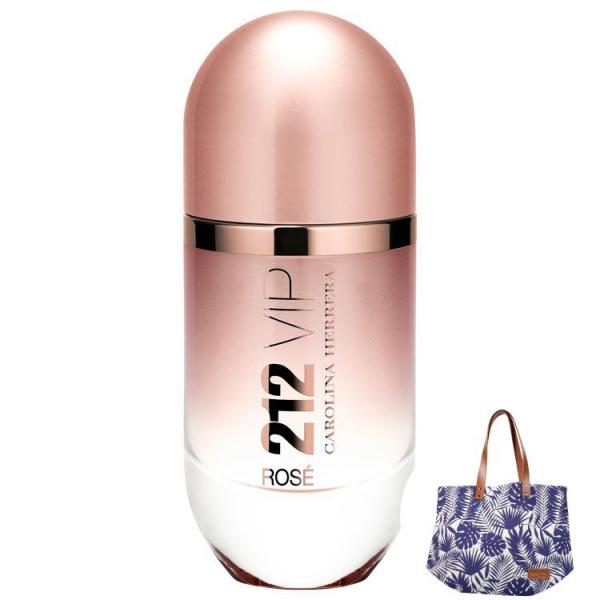 212 VIP Rosé Carolina Herrera Eau de Parfum - Perfume Feminino 50ml+Bolsa Estampada Beleza na Web