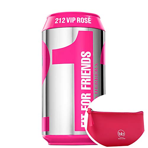 212 VIP Rosé Collector Carolina Herrera EDP - Perfume Feminino 80ml+Beleza na Web Pink - Nécessaire