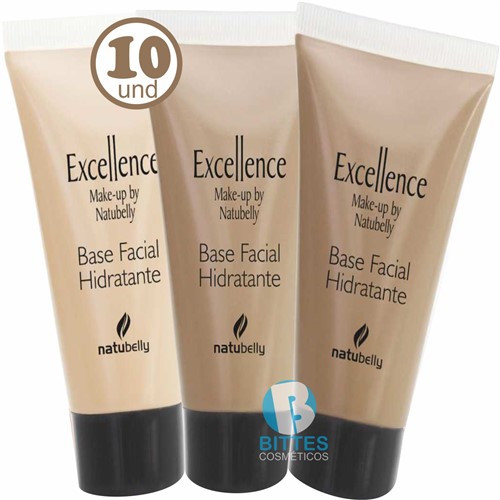 10 Base Facial Hidratante Excellence Make-up By Natubelly Cosméticos
