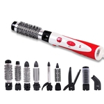 10 em 1 escova de cabelo Comb Set elétrica Encrespadores de cabelo multifuncional Secador da escova de Styler Curler