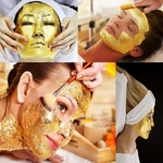 10 Folha 24K Gold Leaf Deixa Foil para Edible Food Gilding Facial Beauty Spa