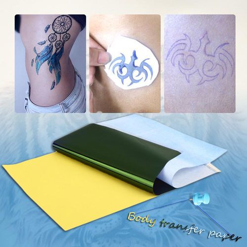 10 Folhas de Tatuagem Stencil Transferência de Papel Térmico Cópia de Cópia de Corpo Art Fornecimento
