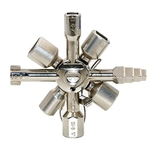 10-in-1 Inner Multifuncional Triângulo Chave Wrench Cruz Spanner para Elevador medidor Válvula Água