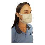 10 Máscaras Proteção Facial De Tecido Lavável Camada Dupla