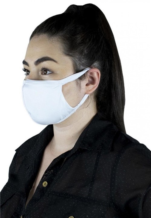 10 Máscaras Tecido Rosto Dupla Ninja Proteção Lavável não Descartavel Branca
