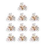 10 Pacote Diamante Flor Botões Enfeites Costura Jóias De Casamento Fazendo
