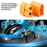 10 pares XT60 Masculino + Feminino Plugs Conectores Bullet For RC Lipo Battery