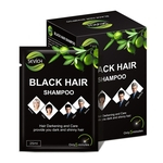 10 Pcs / Caixa Instantâneo Preto Shampoo Cabelo escurecimento do cabelo e Shinny longa duração tintura de cabelo de cabeleireiro