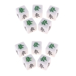 10 Pçs Mahjong Dice Sul Leste Oeste Vento Direção Dices Mahjong Jogo