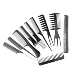 10 Pcs Salon Barbers Hair Styling Hairdressing Brush Pentes Maquiagem Cosméticos Set