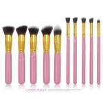 10 pcs / set escovas da composição Definir Rosto Cosmetic Sombra Fundação Blush Brush