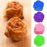 10 Pcs Silicone Rose Muffin Cookie Cup Cake Baking Mold Chocolate Maker Mold