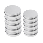 10 Peças 5 Ml 15 Ml Alumínio Lip Balm Vazio Pot Jar Tin Container Box Caso