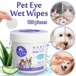 120 Peças Pet Eye Wet Dog Cat Tear Stain Remover Pet Eye Grooming