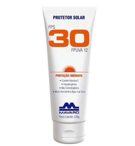 10 Protetor Solar Mavaro Fps 30 120Grs Profissional