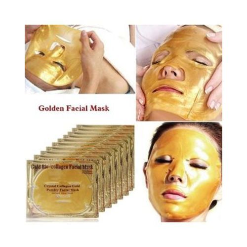 10 unidades Máscara De Ouro Facial 24k Anti Envelhecimento Colágeno Saúde Pele