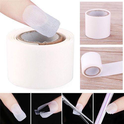 100 Cm Faux Silk Nail Wrap Etiqueta Uv Gel Acrílico Nail Protector Manicure Ferramenta